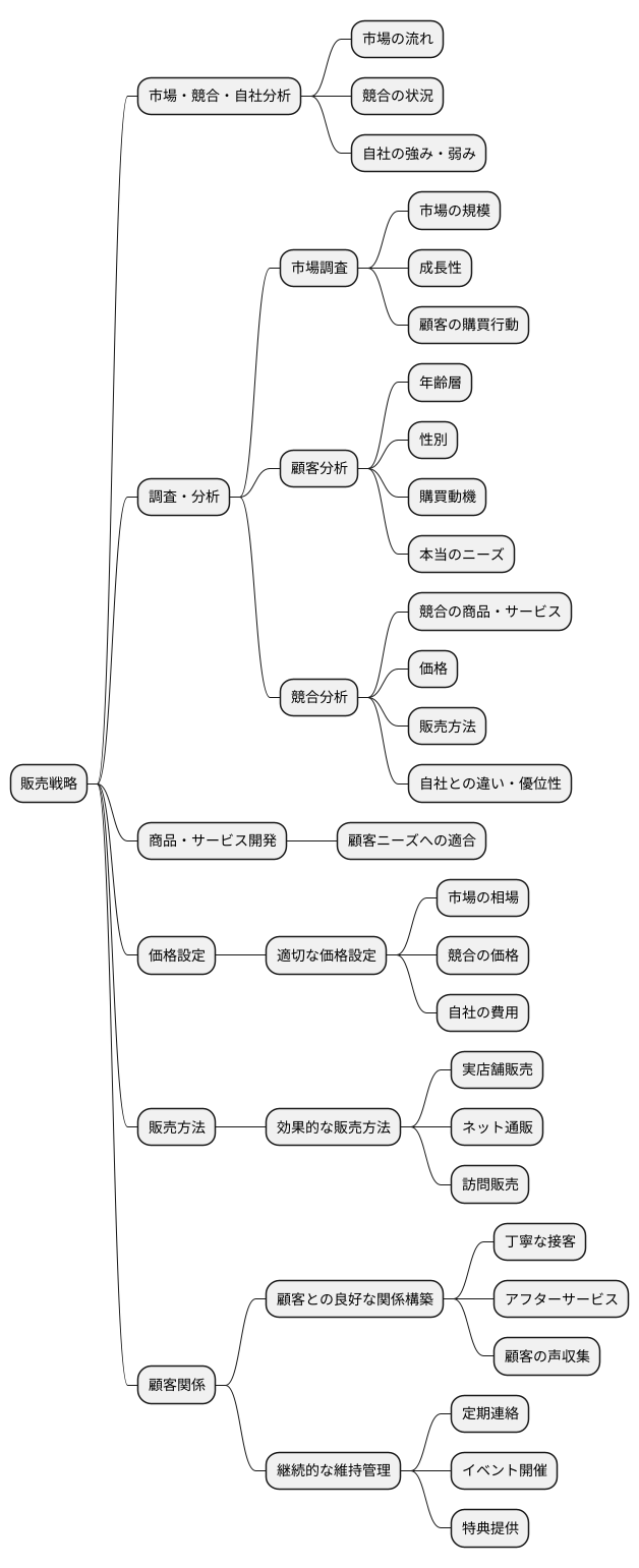 販売戦略の全体像