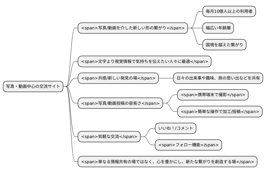写真と動画で語る交流サイト